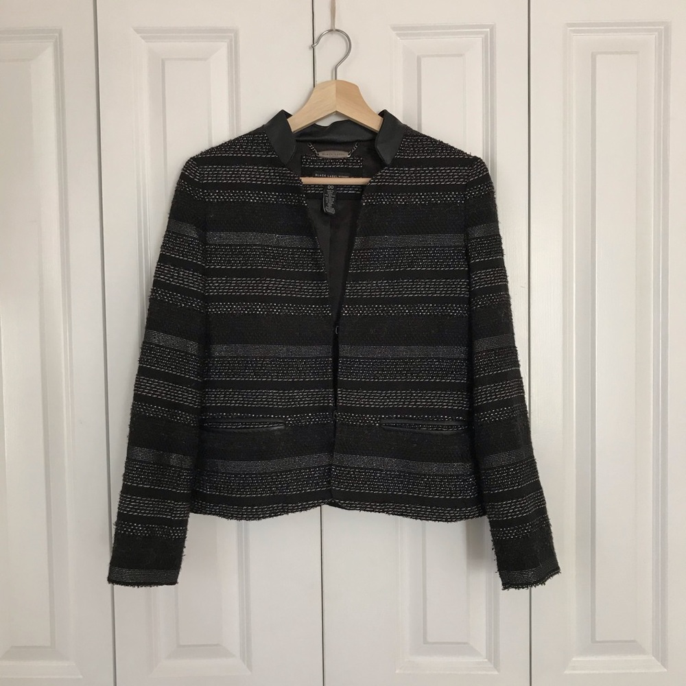 Black Label by Chico’s • Metallic Tweed Blazer